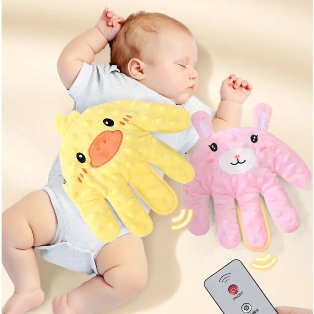 High Quality Soft Baby Startle Prevention Glove Electric Velvet Baby Soothing Palm Baby Sleep Aid Cartoon Baby Sleeping Palm