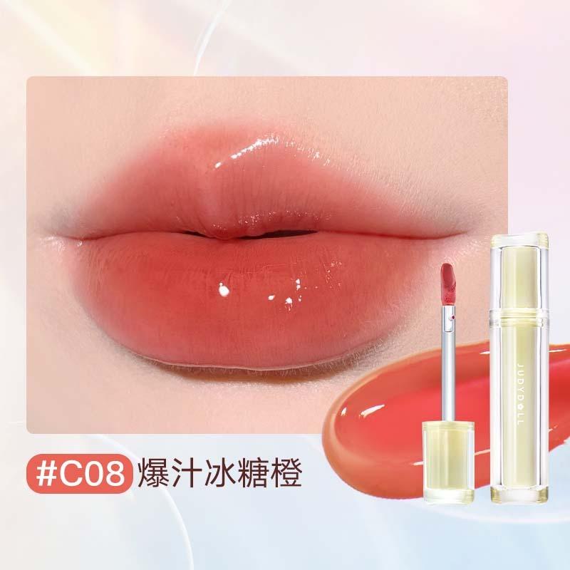 Son tint Judydoll Ice Tea Mirror mật ong thạch thủy tinh 0.5ml Nữ Cosmetic Trang Điểm Mỹ Phẩm Son Môi