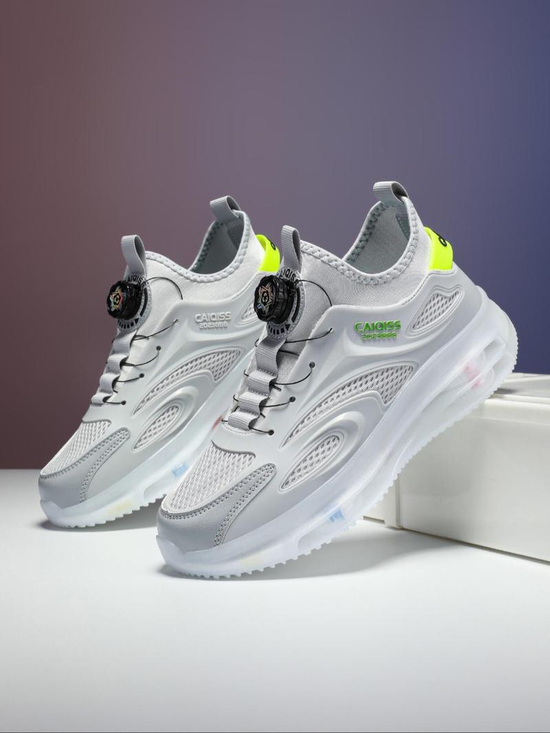 Product Introduction of Men's Fashionable Lace Up Low Top Sneakers, Casual Comfortable Breathable Sports Running Shoes, All-match Non-slip Sneakers for Daily Wear, Closed 2
