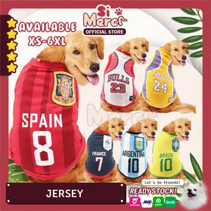 Si Merci Official Baju Jersey Bola Anjing Kucing Kelinci Lucu Baju Tank Top Jersey Anjing Kucing Kelinci Hewan Jersey