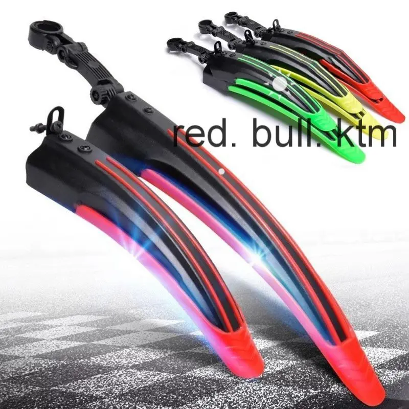 2Pcs Cycling Equipment Accessories Mountain Bike Mudguard MTB Bicycles Front Rear Plastic Fenders Set Bicycle mudguard mountain bike
