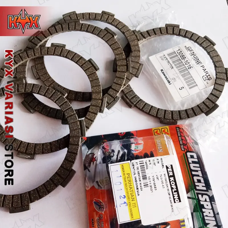 PAKET KAMPAS KOPLING KX 85 ORI DENGAN PER MERK BRT UNTUK CRF 150 KLX DTRACKER 150 PNP TANPA RUBAHAN Mesin Motor Asli Motorcycle 2