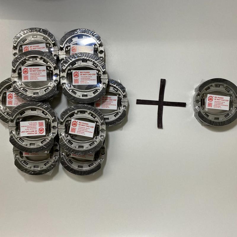 Combo 10 Bố Đùm + Tặng Kèm 1 Bố Thắng Đùm (Má Phanh) xe Honda: Ream, Wave, Future, RSX,.... Cao cấp theo Công Nghệ tán Ô tô Phụ Tùng