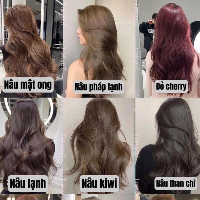 ( Kèm dưỡng nhỏ )Thuốc Nhuộm Tóc Full Màu [ Dễ Nhuộm Tại Nhà , Không Cần Tẩy ] Nữ