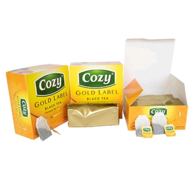 TRÀ COZY nhãn vàng Trà đen cozy pha trà trắc , trà chanh