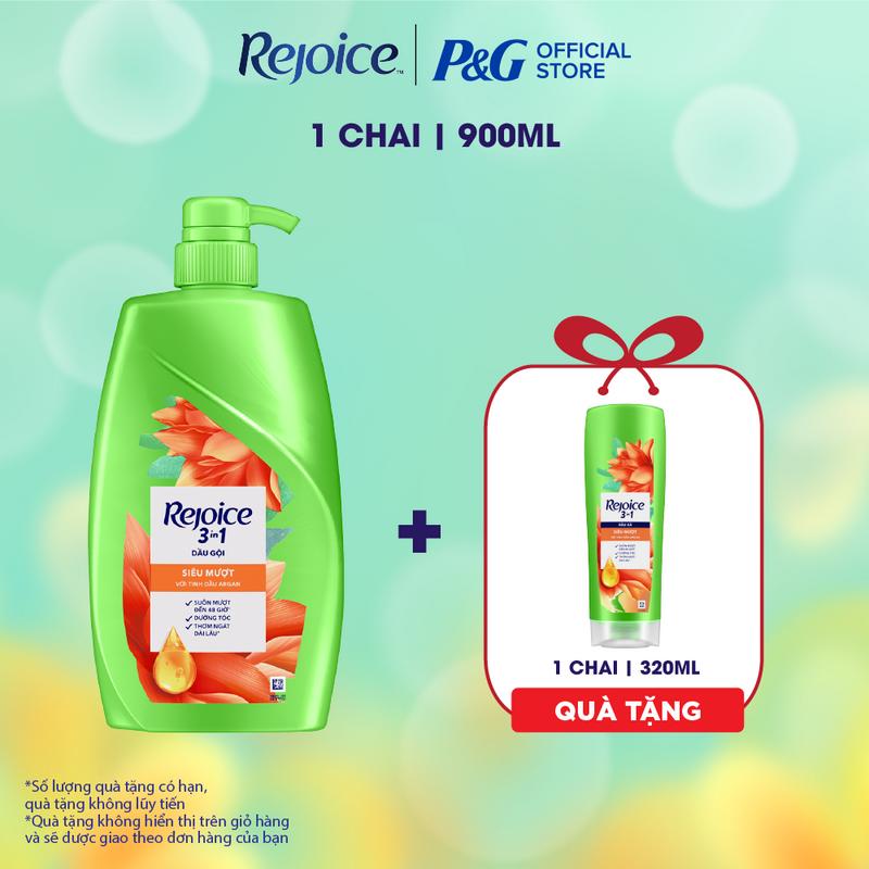 [Mua 1 tặng 1] Dầu Gội REJOICE Chai 900ML Tặng Dầu Xả REJOICE Chai 320ML