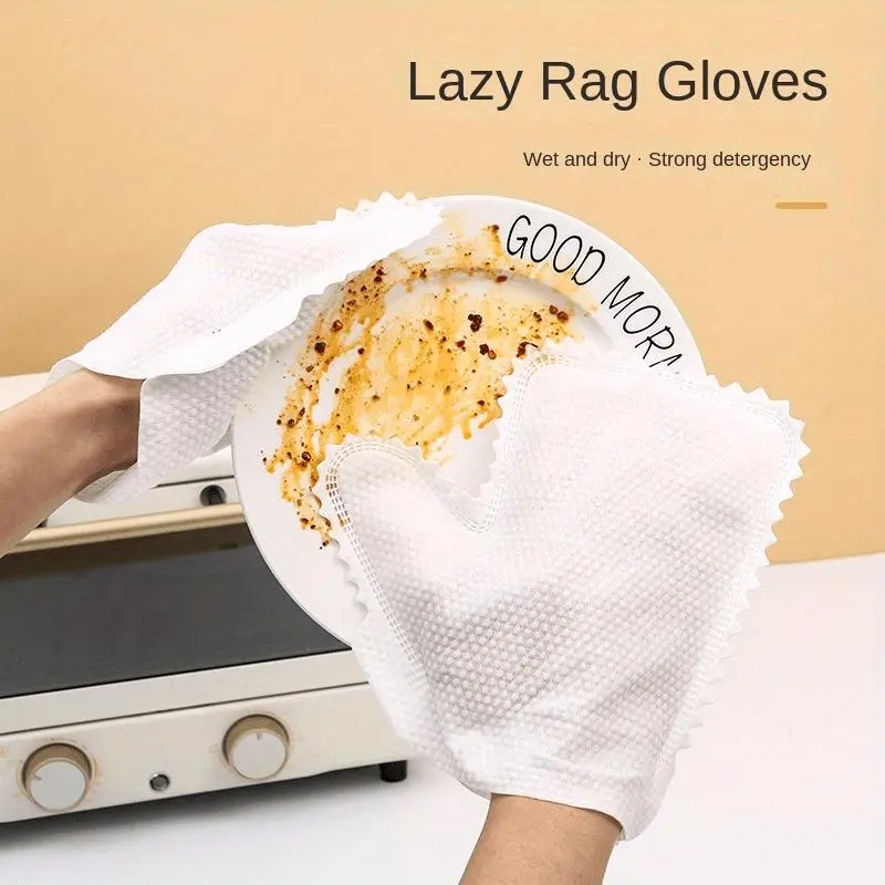 Disposable Dish Cloth, 10pcs Non-woven Fabric Dish Cloth, Kitchen Cleaning Cloth, Household Cleaning Tool for Kitchen 3