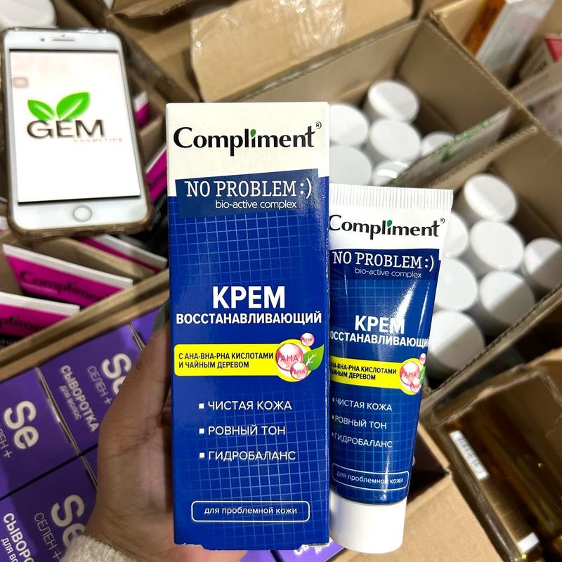  Kem dưỡng phục hồi Compliment AHA BHA PHA TEA TREE cho da dầu mụn 