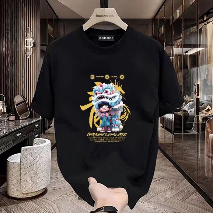 Product Introduction of Short sleeved new summer loose fashion brand T-shirt versatile casual printed pure cotton round neck short sleeved top 4