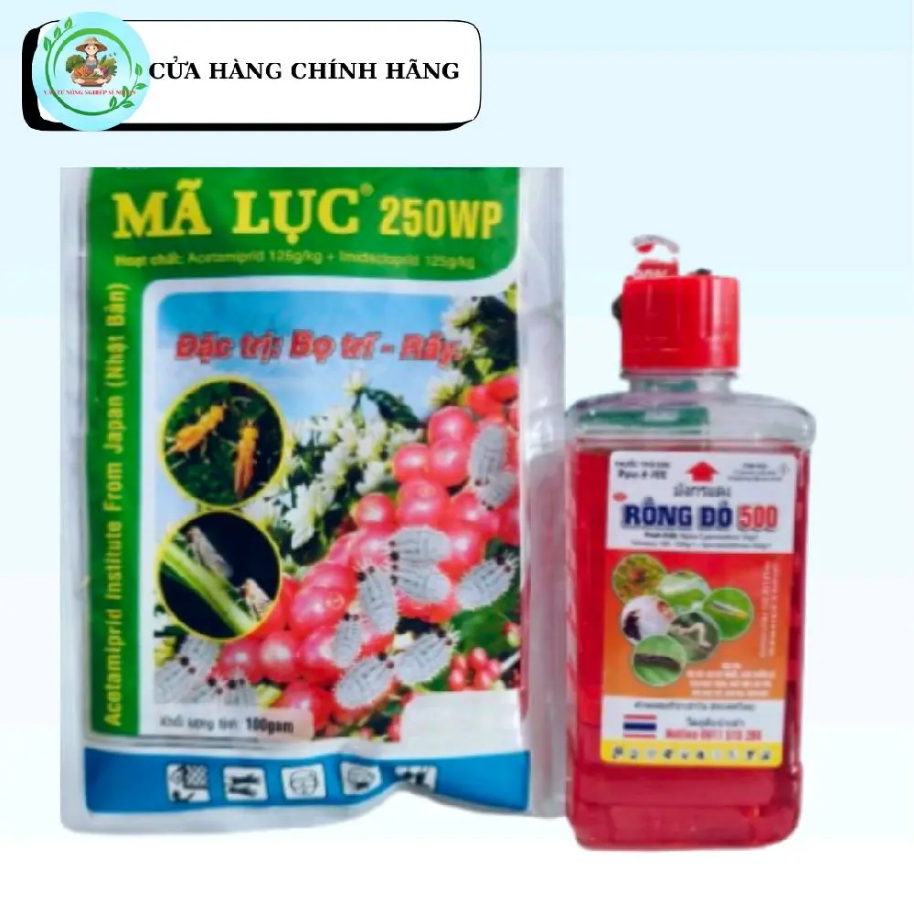 COMBO RỒNG ĐỎ 250ml + MÃ LỤC - Phân bón lá giúp cây phát triển tốt