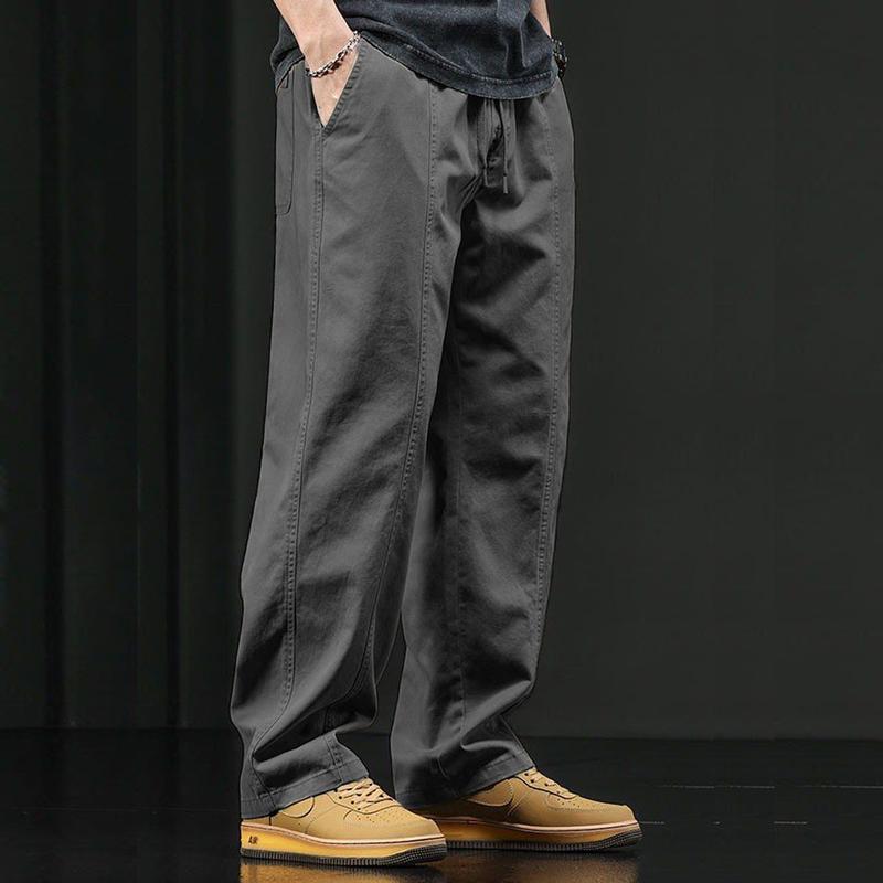 Quần Dài Kaki Nam Form Suông Dáng RỘng, Cạp Chun Thoải Mái Vận ĐỘng, Siêu Hot - QKK18 4