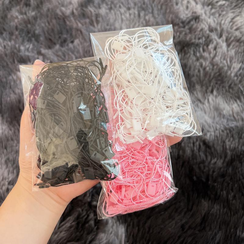 Dây Treo Thẻ Bài treo nhãn mác dây gắn tag quần áo - 3 Màu Đen Trắng Hồng