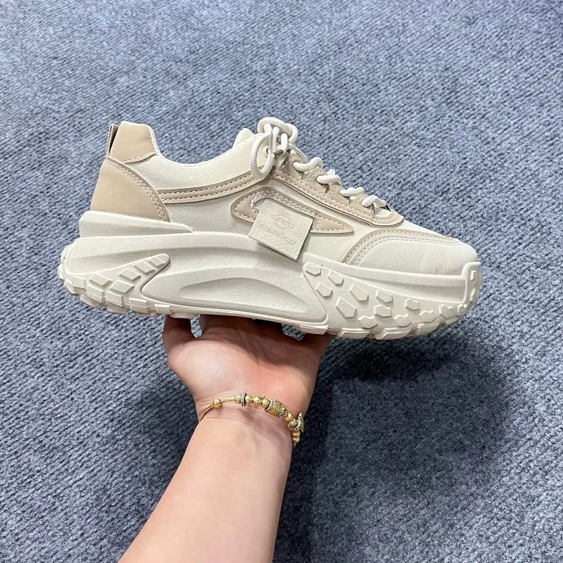 Giày Thể Thao Nữ Thời Trang Mã 50 Đế Cao 5 Phân Nhẹ Êm Thoáng Khí Phong Cách Sneaker Shoes 1