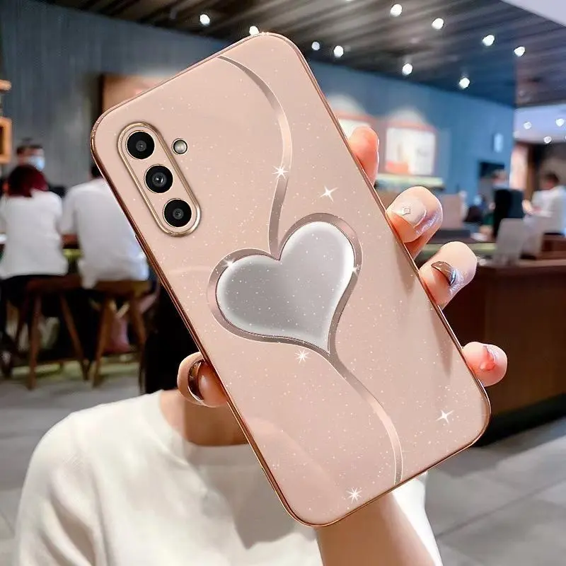 Heart Pattern Phone Case, Anti-slip Phone Protective Cover, Phone Accessory Compatible with Samsung Galaxy A04S A05S A06 A13 A14 A15 A16 A24 A25 A34 A35 A52 A52S A53 A54 A55 S22 S23 S24 Plus Ultra FE Series, Casing 4