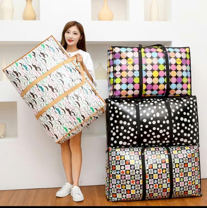 Combo 3 - 5 túi đựng quần áo chăn màn size to 80 cm - Shop Dũng Ngát Chống Bụi khóa kéo 2 chiều, chống thấm nước