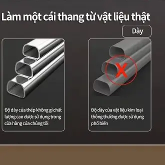 Thang Gấp Gọn 4 5 6 Bậc Ameca Khung Thang Chữ A Nhập Khẩu 1.5M 2M Thang Inox 304 Nhôm Ghế Gia Đìn 8
