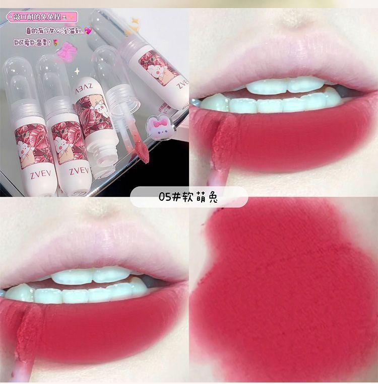 Product Introduction of Son Bóng Nhung Lì Lâu Trôi, Không Phai Màu, Không Bị Ống Hút, Trang Điểm Dễ Phối Đồ Son Bóng Màu Trắng 17
