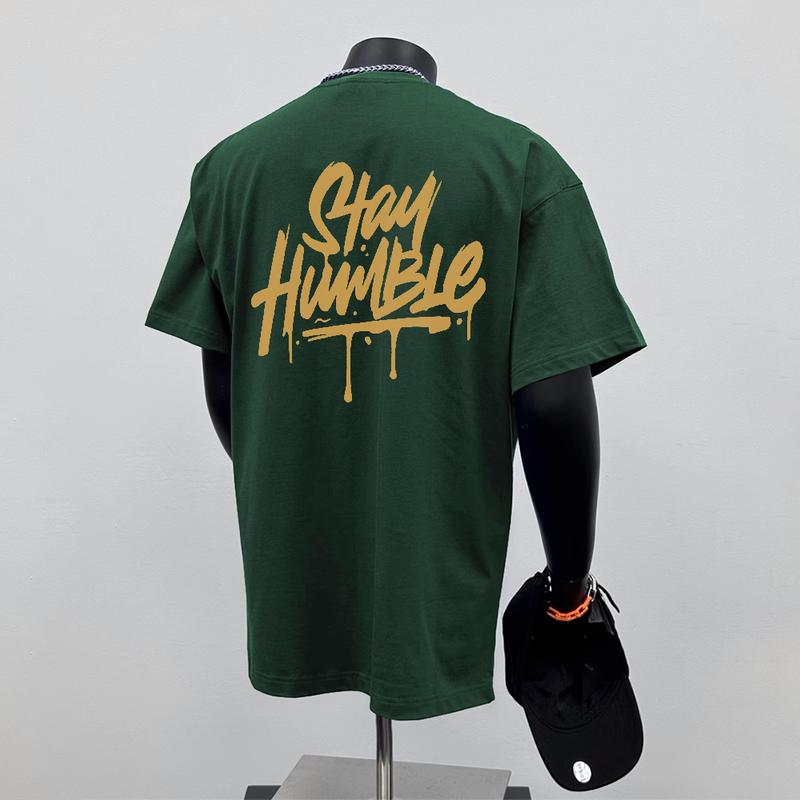 Áo Thun Nam ngắn Tay Thiết Kế Chữ Cái Đơn Giản, 100% Cotton, In Cổ Điển Áo Cổ Thuyền Unisex Menswear 4