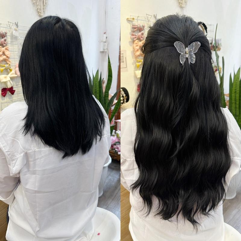 KU07 Tóc giả Kẹp chữ U sóng 60cm Kẹp Tóc