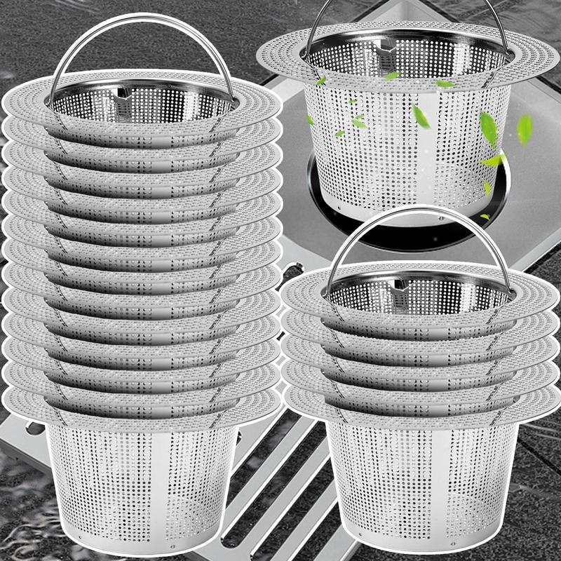 Product Introduction of Kitchen Sink Strainer Lengthening Plug Close Hole Basin Sink Drain Filter Basket with Handle Drain Kitchen Stainless Steel Accessories 8