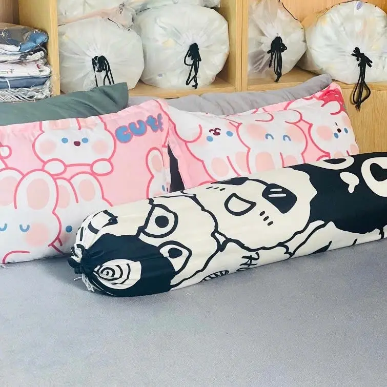 Vỏ gối ôm kích thước 35x100cm cotton poly , vỏ gối ôm họa tiết xinh 4