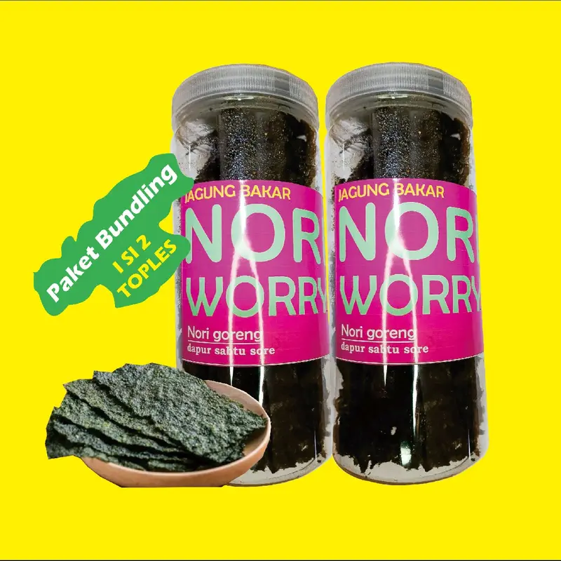 paket bundling nori , rumput laut goreng  toples jumbo 2 pcs murah 0