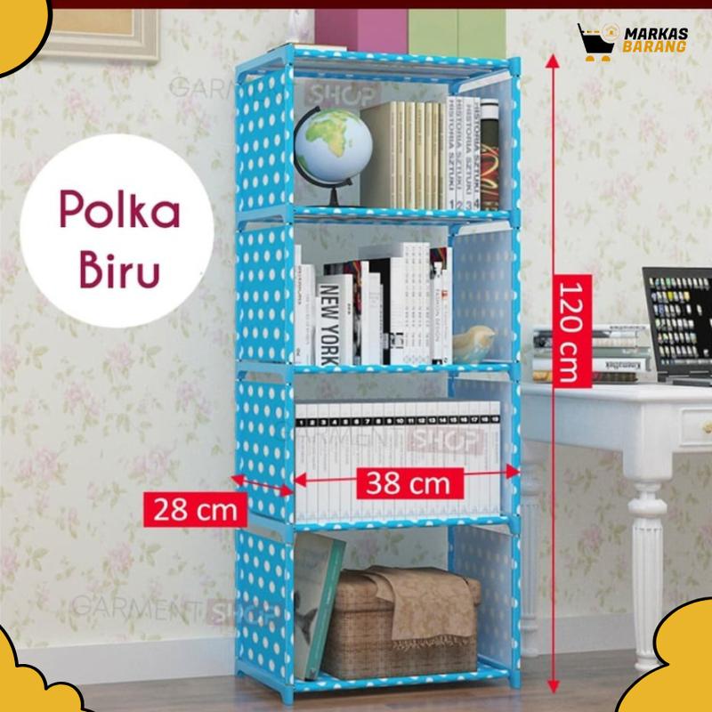 Rak Buku 5 Susun Jeon/Rak Buku Ada Penutup Belakang 1