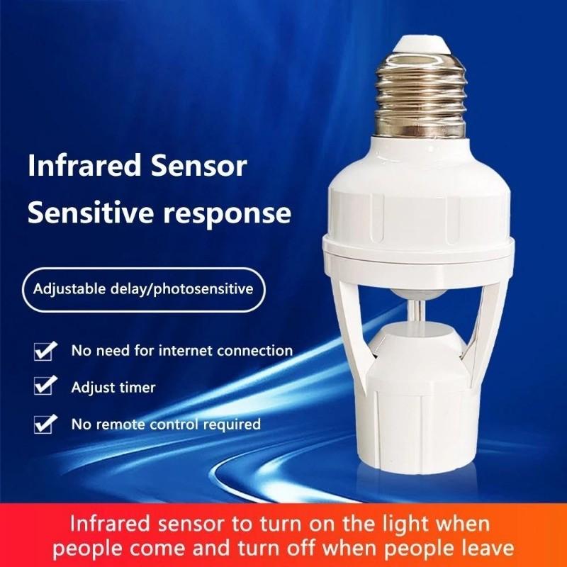 Infrared Motion Sensor Lamp 360 Degrees Night Intelligent Sensor ...