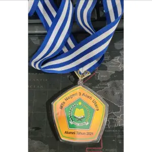 Medali Insert Paper Plus Tali & Gambar Pilihan Warna Tali 15 Warna