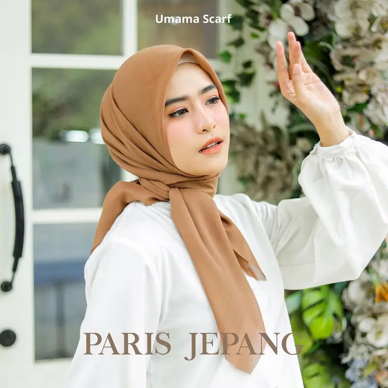 Umama Scarf - Kerudung Polos Segi Empat Paris Jepang Lc 0