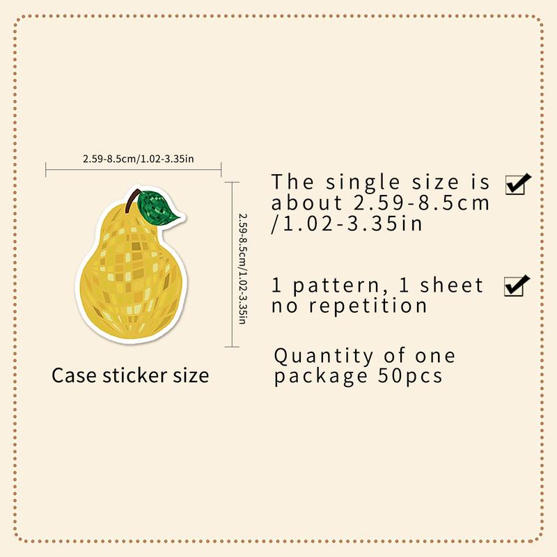 Product Introduction of Disco Ball Pattern Phone Sticker, 50pcs/set Waterproof Self Adhesive Decor Paper, Decor Sticker for Gift Greeting Card Water Bottle Laptop Phone 1