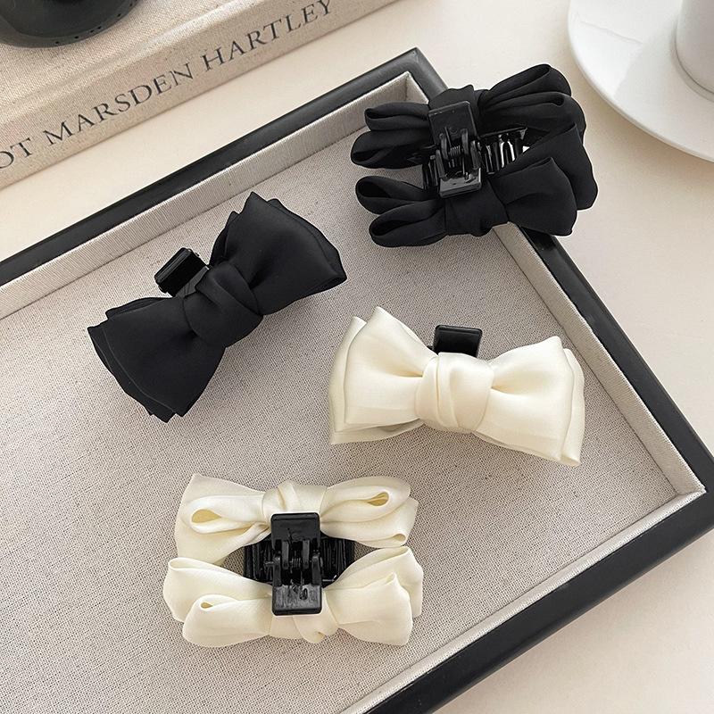 A242 Kẹp ngoạm mái nơ phồng tóc dễ thương