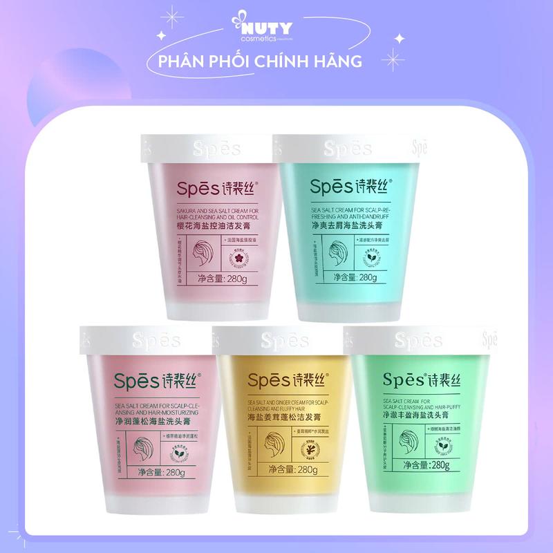 Tẩy Tế Bào Chết Da Đầu Muối Biển SPES Seasalt Cream For Scalp 280g