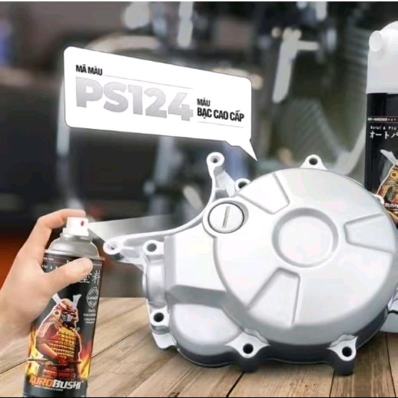 Sơn xịt màu bạc cao cấp PS124 Samurai cho xe máy