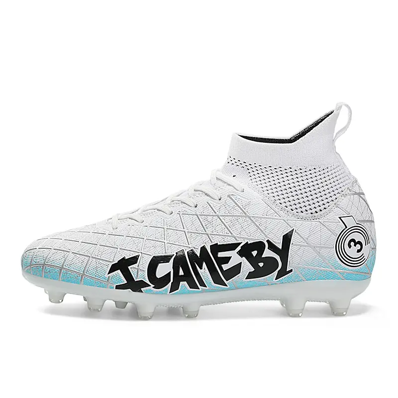 Football Boots Soccer Cleats Shoes for Men Women Unisex Child Boys Girls Professional Futsal Breathable Training Sneakers High-Tops Spikes S 39 C Z L