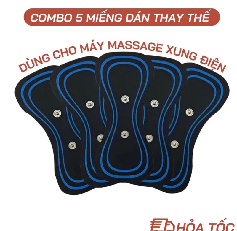 Combo 10 Miếng dán massage xung điện mini keo dính bền chắc chất lượng cao mat x mieng dan massagemini electric  massager