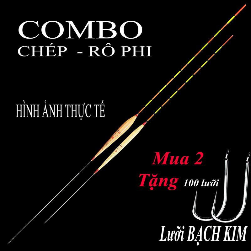 2 Cây Phao Cỏ Rô và Chép Câu Đài - Cỏ Lau Tự Nhiên - 1 RÔ 1 CHÉP