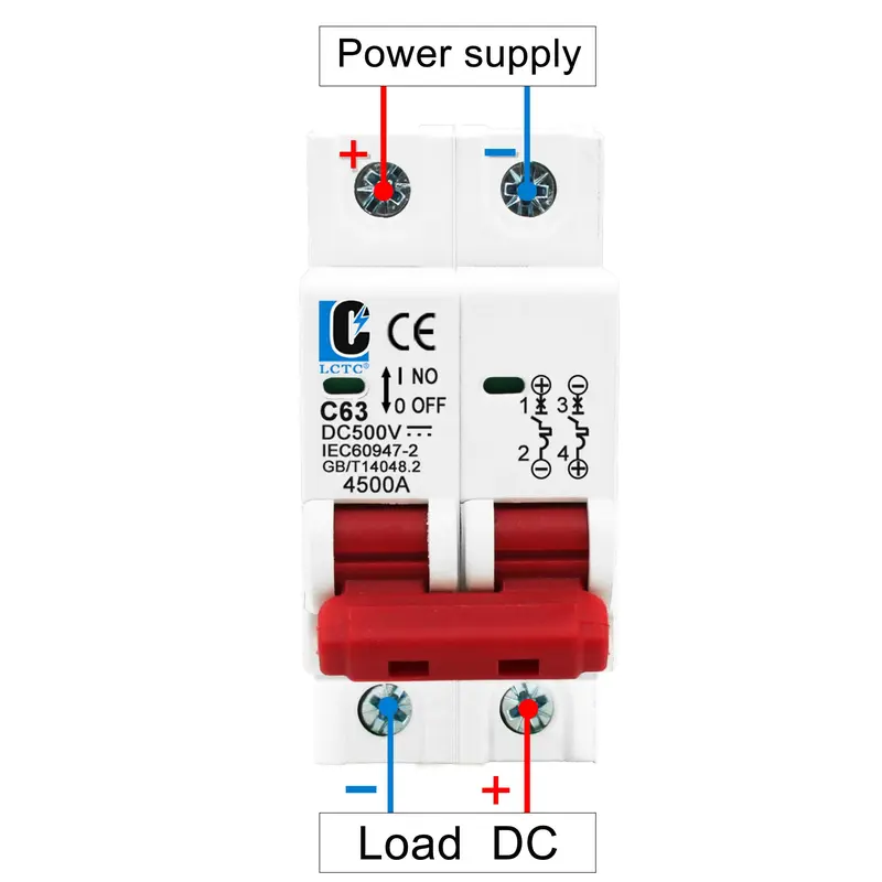 DC Circuit Breaker, Solar Panels Overload Protective Switch, DIN Rail Automatic Breaker, Electrical Equipment & Supplies 7