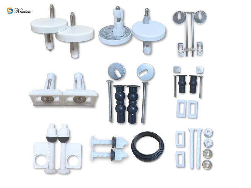 KS.26 Ốc vít cao su nắp bồn cầu chất liệu Inox, vít nở sử dụng cho các loại bồn cầu 1 liền khối, bản lề bồn cầu.