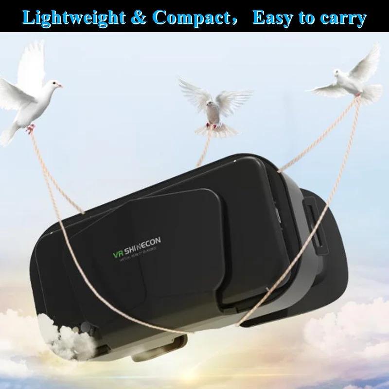 Product Introduction of Virtual Reality Glasses Screen Squeeze Film 3D IMAX, G10, Google Cardboard Box, VR Helmet, Compatible with 4.7-7" Phone, Support Game Controller 29