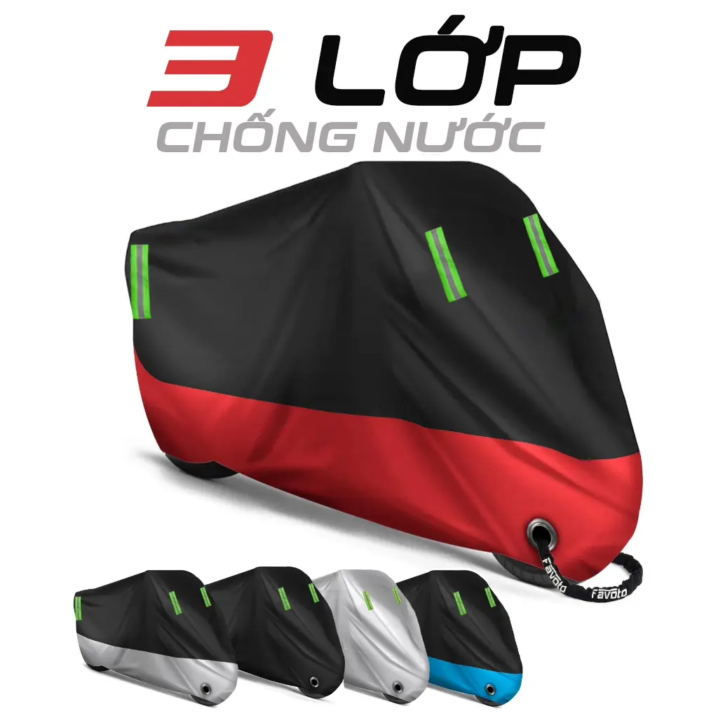 Bạt Phủ Xe Máy Chống Mưa, Nắng, Bao Tất Cả Các Mùa Bụi Bẩn Chất Lượng Cao Chống Thấm Tuyệt Đối, Bao Trùm Cả Xe Với lỗ khóa ô  tô  che  mưa  cho  xe  máy bạt  phủ  xemáy
