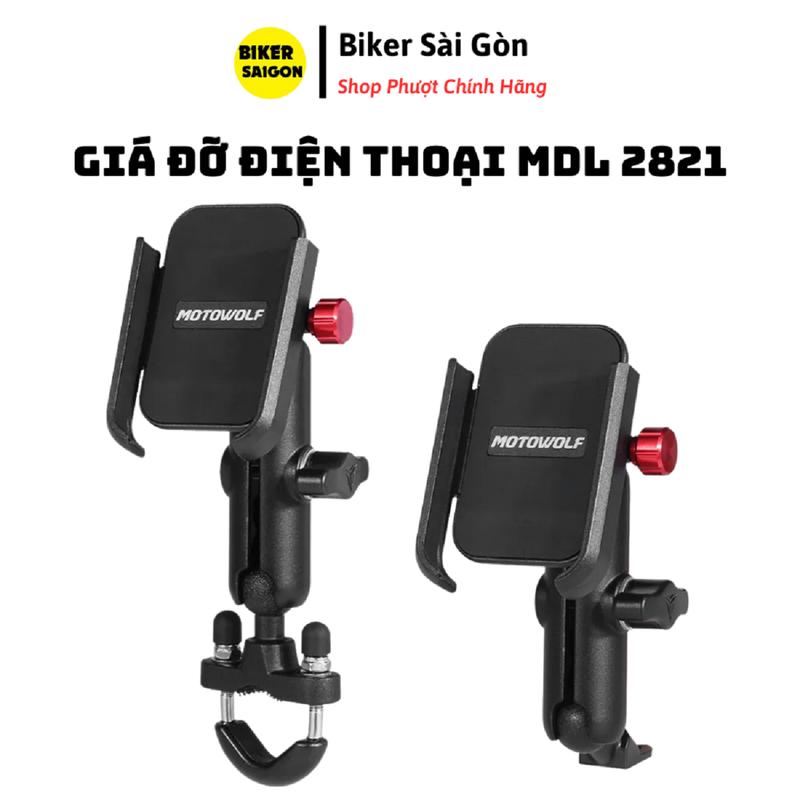 Giá Đỡ Điện Thoại Motowolf MDL 2821 Xoay 360 Gắn Xe Máy Không Sạc - Biker Sài Gòn