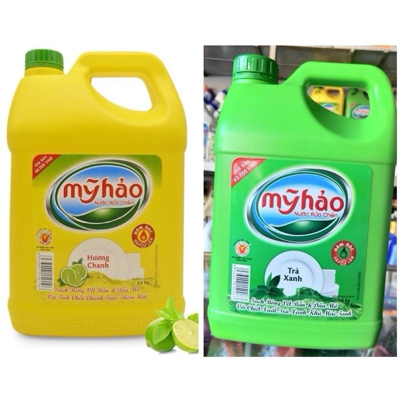 ￼Nước Rửa Chén Mỹ Hảo Hương Chanh can 1,5kg