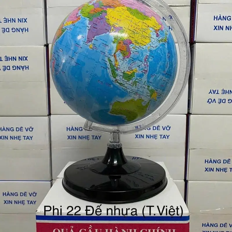 Quả địa cầu size 22cm loại đẹp