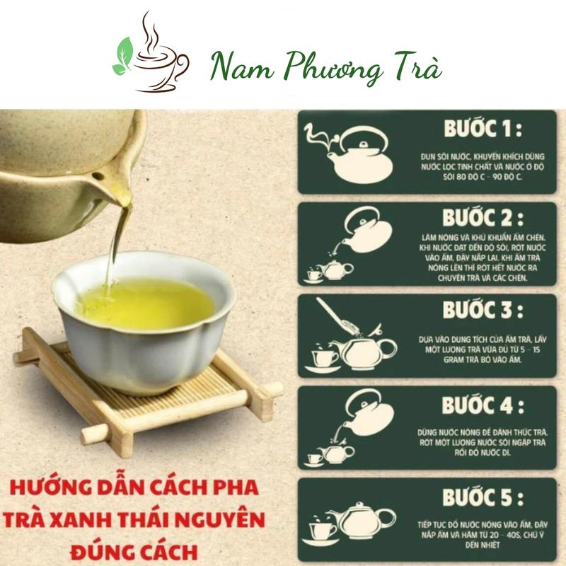 1Kg Trà Vụn Tấm Đinh Nõn Thái Nguyên Pha Uống, Trà Đá VietGap Xưởng Trà Nam Phương Chè Tea 9