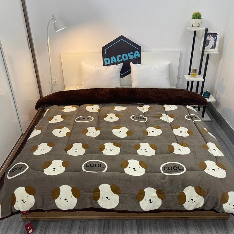 Chăn lông Yuki Cao Cấp 3kg Siêu Mềm Nhẹ Cho Mùa Đông, Làm Ấm Nhanh Giữ Nhiệt Tốt - Hàng loại 1