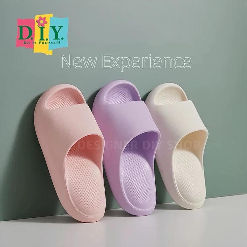 QH NEW Sandal Premium Wanita Pria New Cat Claw Sendal EVA Lembut NO.1 Sandal Rumah Cewek Dan Cowok Sendal Keluarga Shoes Putih 7