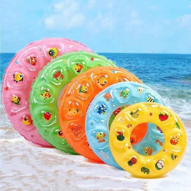 Product Introduction of New PVC Swimming Ring Double Layer Cartoon Floating Ring Inflatable Underarm Life Preserver Beach Water Pool 16