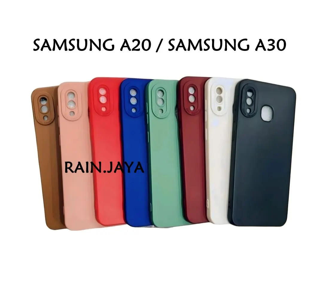 CASING HP MACARON PRO CAMERA SAMSUNG A20 / SAMSUNG A30 CASE PELINDUNG KAMERA PREMIUM COVER PELINDUNG HP BUMPER CASE MACARON MATTE CASING TERBARU UNTUK SAMSUNG A20 / SAMSUNG A30
