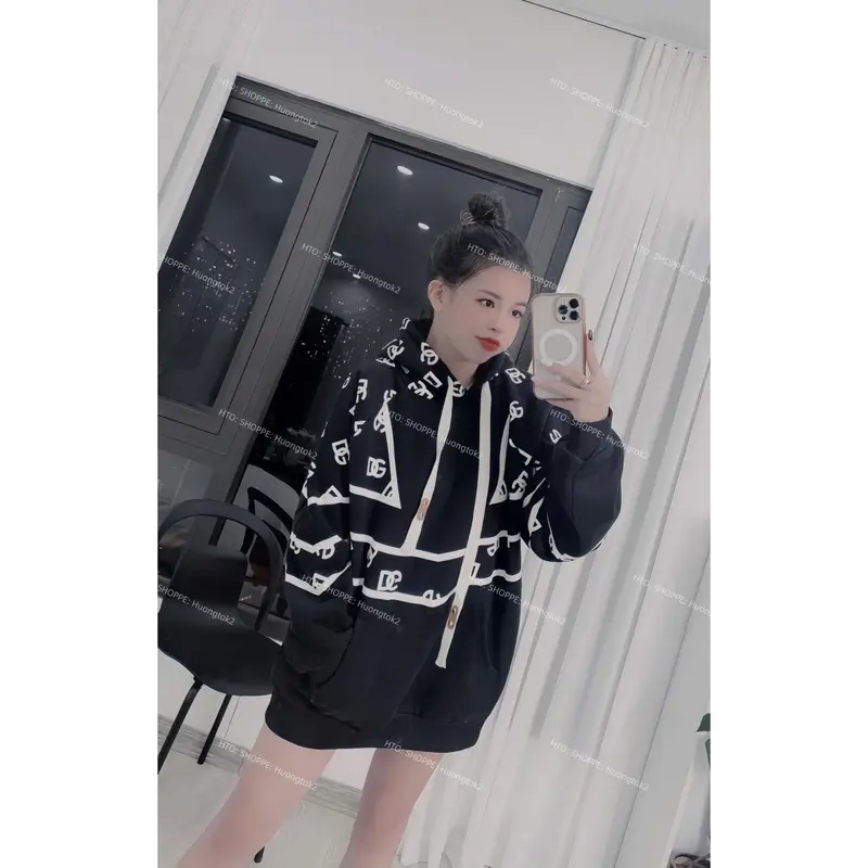 áo hodie nam nữ chất nỉ ,logo D.G fom thụng,hn Top Hoodie Voi 0